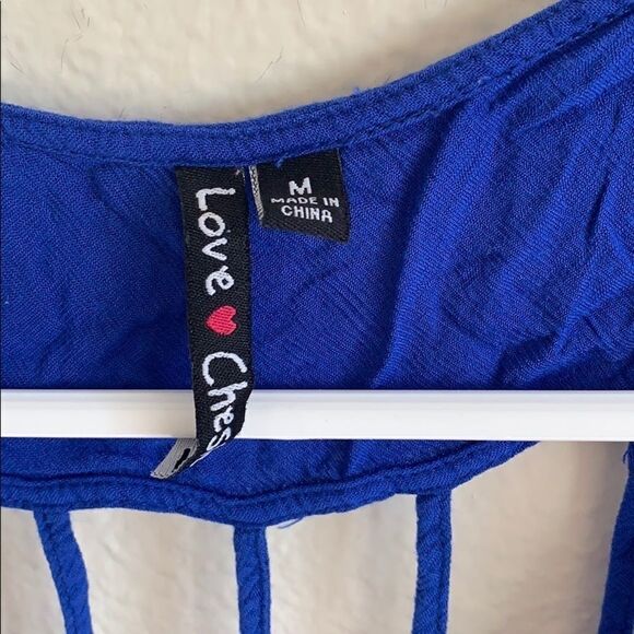 Royal blue high-low dress - Picture 7 of 9